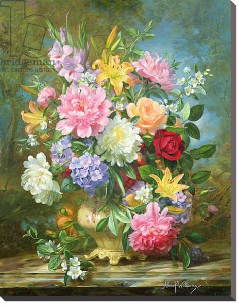 Постер Peonies and mixed flowers с типом исполнения На холсте без рамы