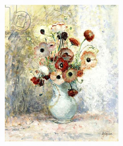 Постер Bouquet of Anemones, с типом исполнения На холсте в раме в багетной раме 221-03