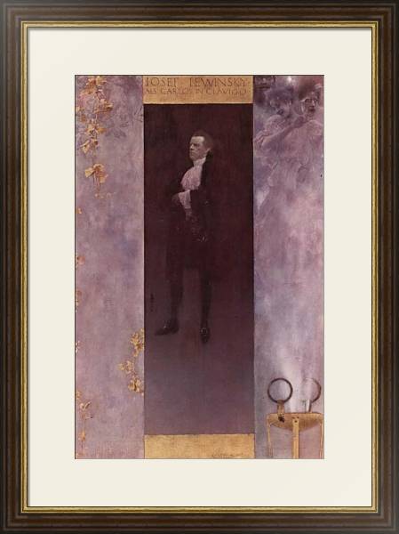 Постер Портрет актера Йозефа Левински в роли дона Карлоса с типом исполнения Под стеклом в багетной раме 1.023.036