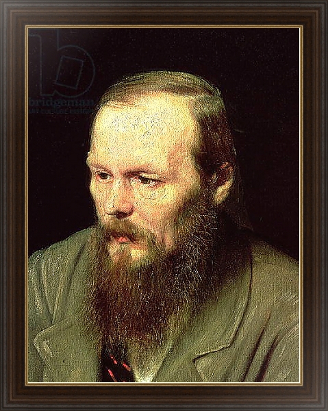 Постер Portrait of Fyodor Dostoyevsky 1872 2 с типом исполнения На холсте в раме в багетной раме 1.023.151