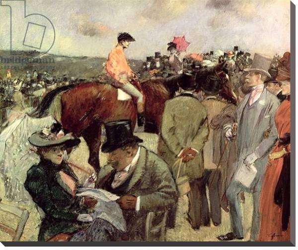 Постер The Horse-Race, c.1890 с типом исполнения На холсте без рамы