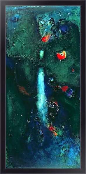 Постер Green Waterfall с типом исполнения На холсте в раме в багетной раме 221-01