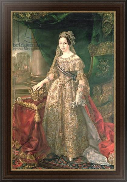 Постер Queen Isabella II 1843 с типом исполнения На холсте в раме в багетной раме 1.023.151