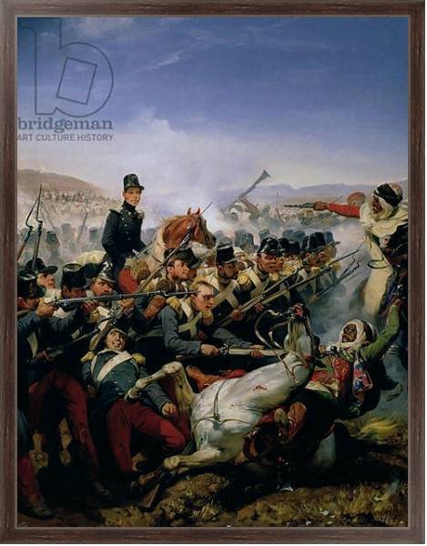 Постер The Battle of Somah, 1839 с типом исполнения На холсте в раме в багетной раме 221-02