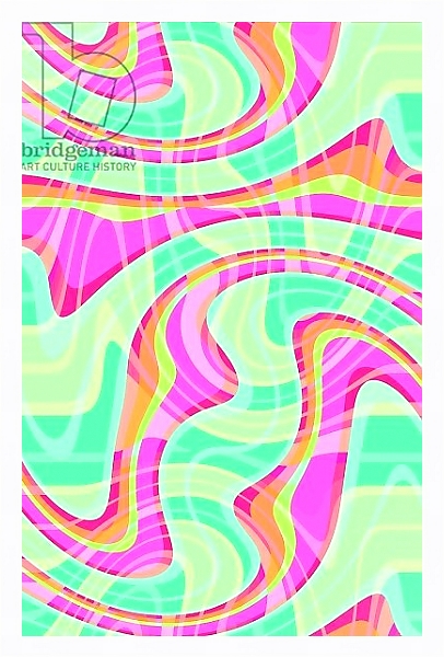 Постер Crazy Waves с типом исполнения На холсте в раме в багетной раме 221-03