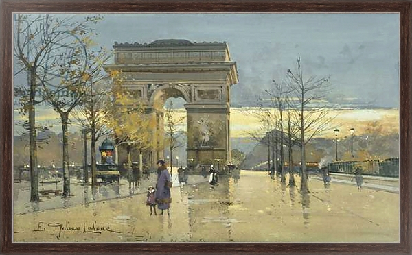 Постер Arc de Triomphe с типом исполнения На холсте в раме в багетной раме 221-02