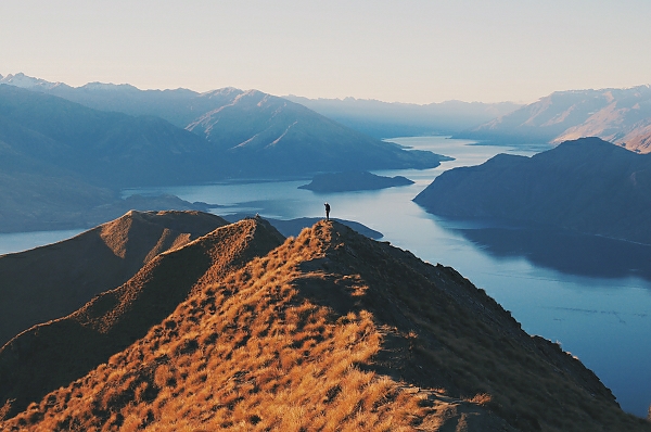 Постер Ройс Пик, Новая Зеландия с типом исполнения На холсте без рамы