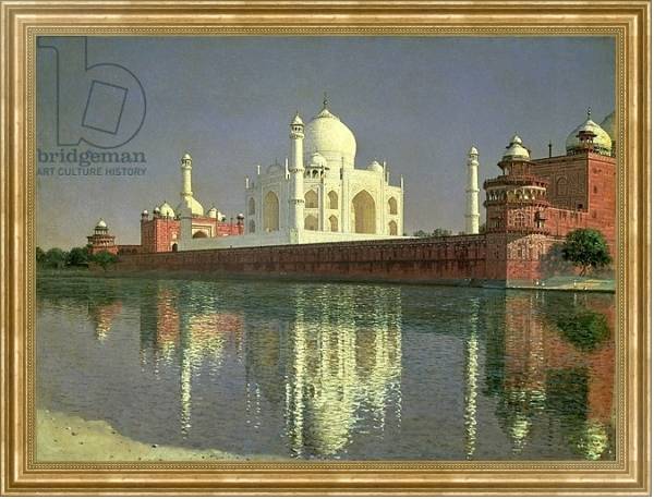 Постер The Taj Mahal, 1874-76 с типом исполнения На холсте в раме в багетной раме NA033.1.051