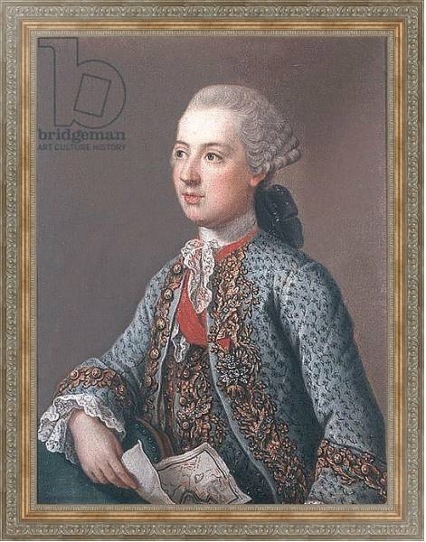 Постер Joseph II Holy Roman Emperor and King of Germany, 1762 с типом исполнения На холсте в раме в багетной раме 484.M48.310
