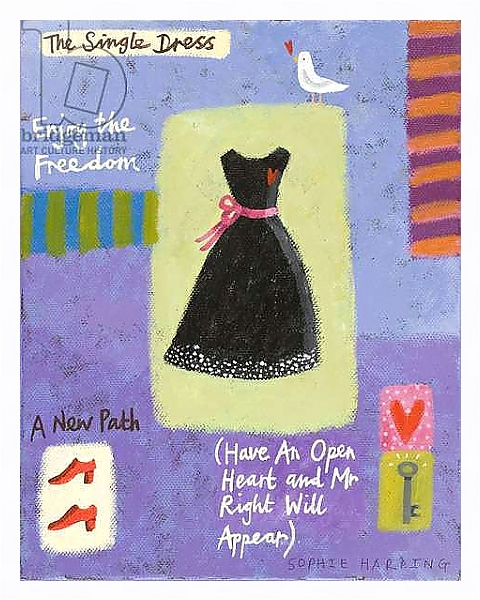 Постер The Single Dress с типом исполнения На холсте в раме в багетной раме 221-03