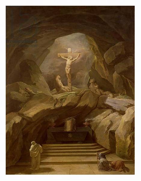 Постер Study for the Chapelle du Calvaire in the Eglise de Saint-Roch с типом исполнения На холсте в раме в багетной раме 221-03