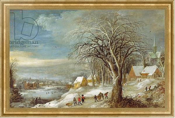 Постер Winter Landscape 8 с типом исполнения На холсте в раме в багетной раме NA033.1.051