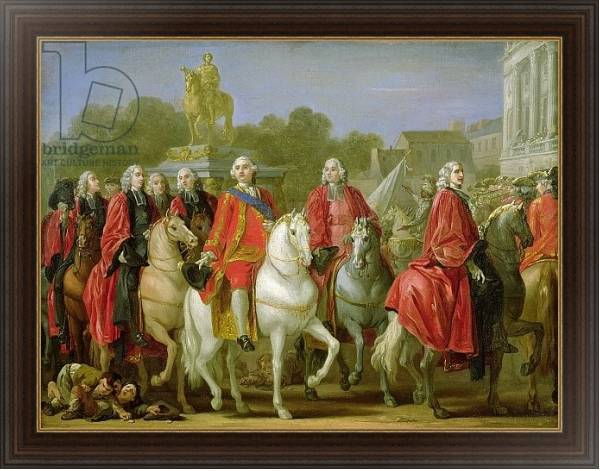Постер Inauguration of the Place Louis XV, 20th June 1763 с типом исполнения На холсте в раме в багетной раме 1.023.151