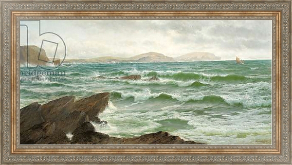 Постер Where Land Meets Sea, 1885 с типом исполнения На холсте в раме в багетной раме 484.M48.310