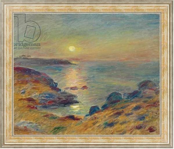 Постер Sunset at Douarnenez, c. 1883 с типом исполнения На холсте в раме в багетной раме NA053.0.115