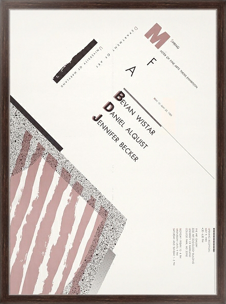 Постер Master of Fine Arts Thesis Exhibition. с типом исполнения На холсте в раме в багетной раме 221-02