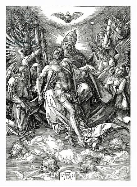 Постер The Holy Trinity, 1511 с типом исполнения На холсте в раме в багетной раме 221-03