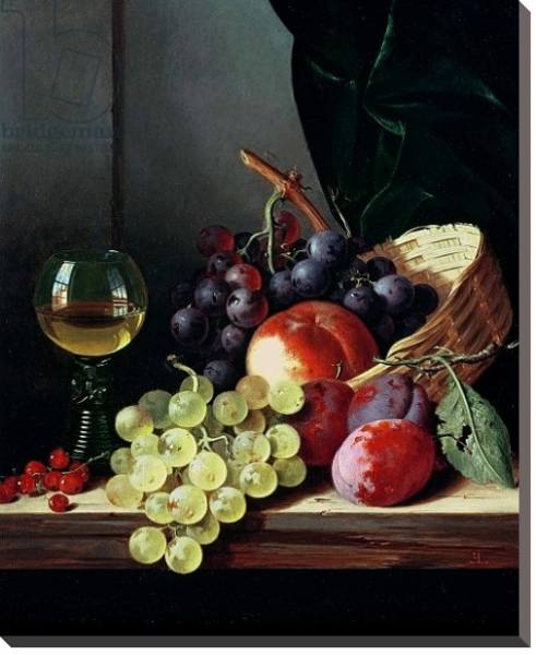 Постер Grapes and plums 1 с типом исполнения На холсте без рамы