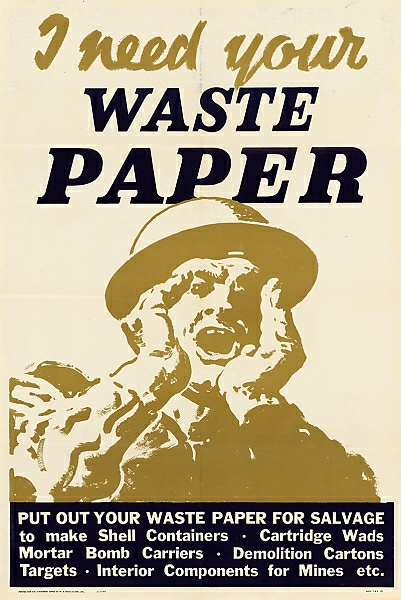 Постер I Need Your Waste Paper с типом исполнения На холсте без рамы