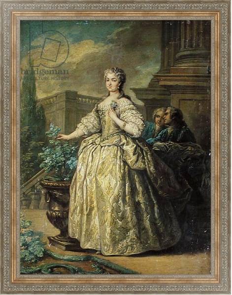Постер Portrait of Maria Leszczynska 1747 с типом исполнения На холсте в раме в багетной раме 484.M48.310