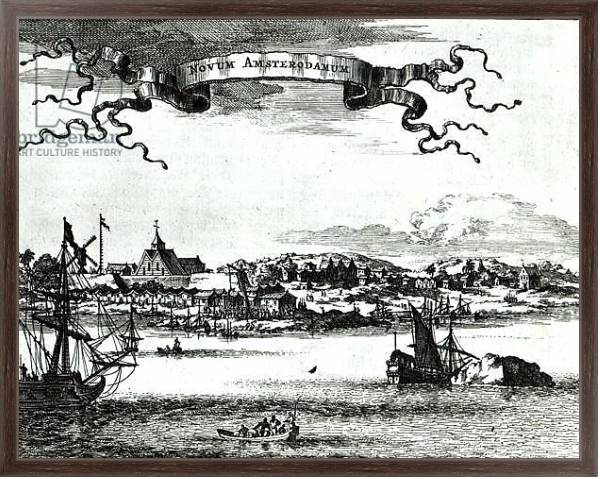 Постер Novum Amsterodamum, c.1667 с типом исполнения На холсте в раме в багетной раме 221-02