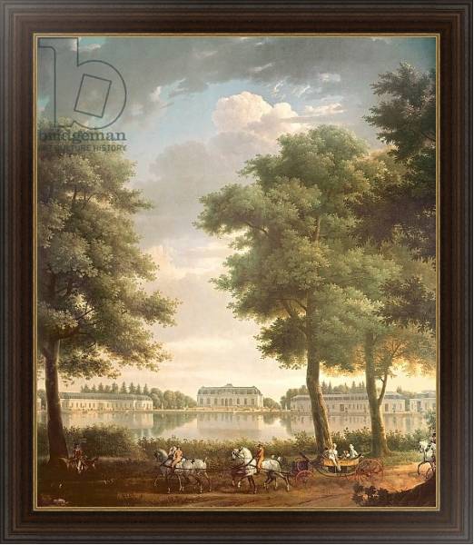 Постер Schloss Benrath, 1806 с типом исполнения На холсте в раме в багетной раме 1.023.151