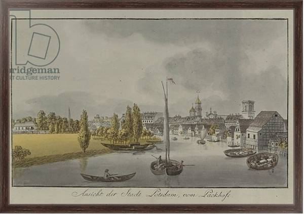 Постер View of Potsdam, c. 1796 с типом исполнения На холсте в раме в багетной раме 221-02