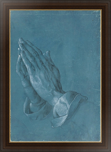 Постер Руки молящегося с типом исполнения На холсте в раме в багетной раме 1.023.151