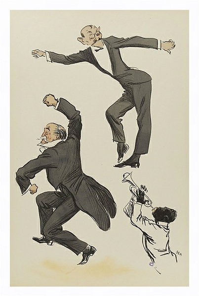 Постер Vieil-Castel et Barry Wall dansent с типом исполнения На холсте в раме в багетной раме 221-03