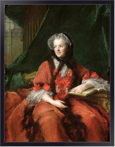 Постер Portrait of Madame Maria Leszczynska 1748 с типом исполнения На холсте в раме в багетной раме 221-01