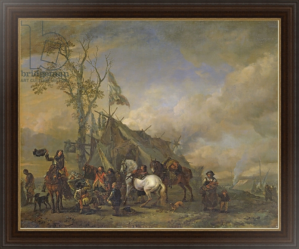 Постер Departure of the Cavalrymen с типом исполнения На холсте в раме в багетной раме 1.023.151