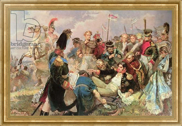 Постер Battle of Borodino, 7th September 1812 с типом исполнения На холсте в раме в багетной раме NA033.1.051