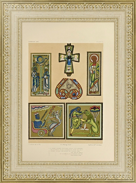 Постер Art treasures of the United Kingdom Pl.42 с типом исполнения Акварель в раме в багетной раме 484.M48.725
