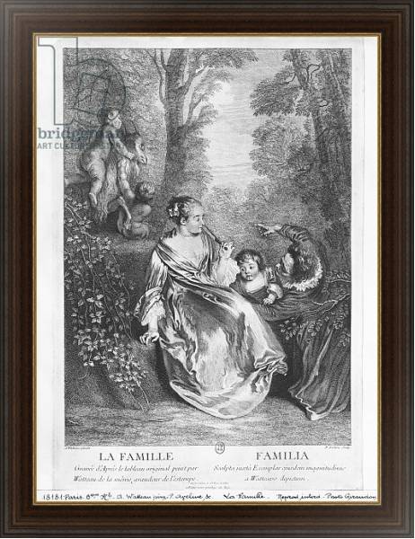 Постер The Family, engraved by Pierre Aveline с типом исполнения На холсте в раме в багетной раме 1.023.151