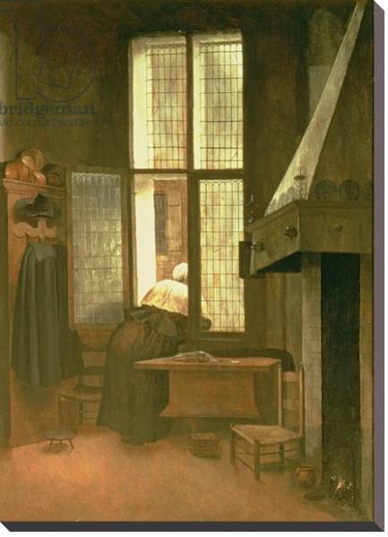 Постер Woman at a Window, 1654 с типом исполнения На холсте без рамы
