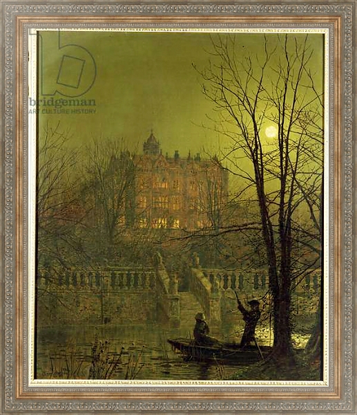 Постер Under the Moonbeams, 1882 с типом исполнения На холсте в раме в багетной раме 484.M48.310