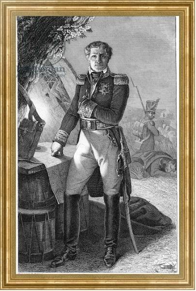 Постер Portrait of Laurent de Gouvion Saint-Cyr, Marquis de Gouvion and Marshal of France с типом исполнения На холсте в раме в багетной раме NA033.1.051