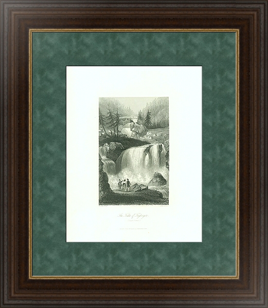 Постер The Falls of Tryberger (Black Forest) с типом исполнения С оформлением в багетной раме 1.023.151
