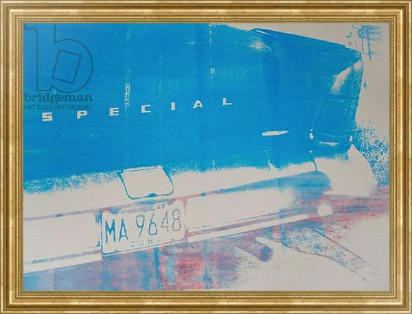 Постер Blue car с типом исполнения На холсте в раме в багетной раме NA033.1.051