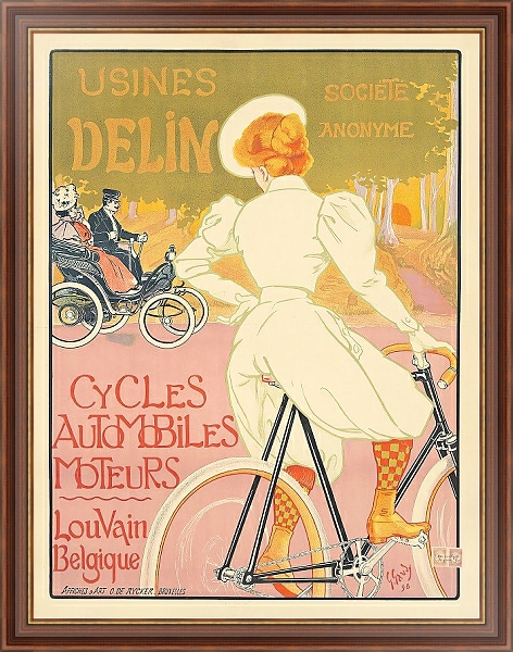 Постер Usines Delin с типом исполнения На холсте в раме в багетной раме 35-M719P-83