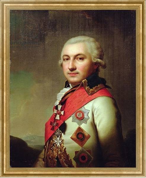 Постер Portrait of Admiral Jose de Ribas, after 1796 с типом исполнения На холсте в раме в багетной раме NA033.1.051