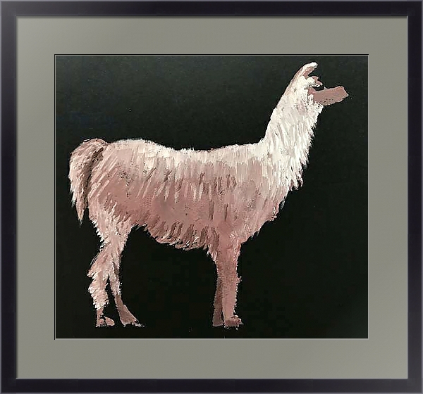 Постер Llama с типом исполнения Под стеклом в багетной раме 221-01