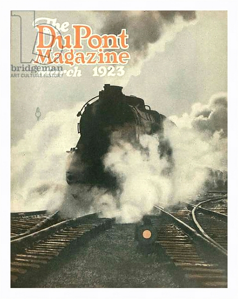 Постер Train, front cover of the 'DuPont Magazine', March 1923 с типом исполнения На холсте в раме в багетной раме 221-03