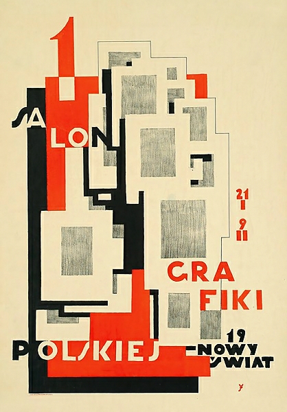Постер 1 Salon Grafiki Polskiej. 21 I; 9 II. Nowy Świat 19 с типом исполнения На холсте без рамы