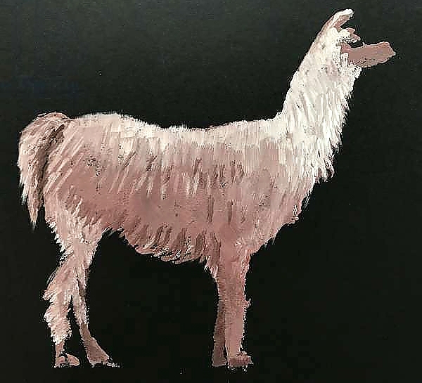 Постер Llama с типом исполнения На холсте без рамы