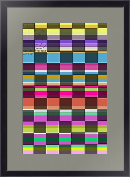 Постер Colourful Cubes с типом исполнения Под стеклом в багетной раме 221-01