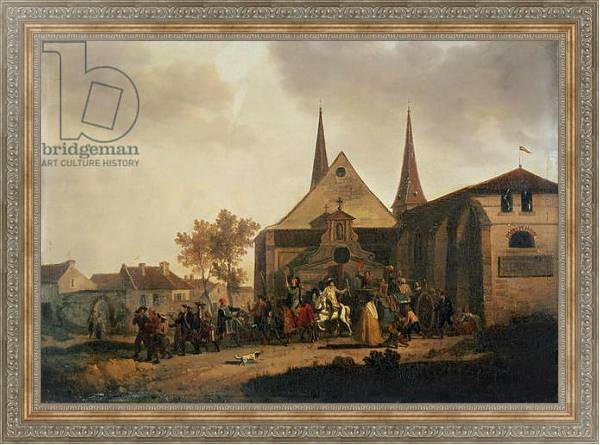 Постер Pillage of a Church during the Revolution с типом исполнения На холсте в раме в багетной раме 484.M48.310