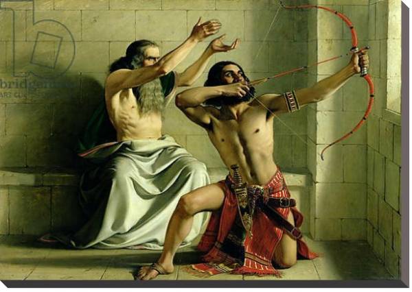 Постер Joash Shooting the Arrow of Deliverance, 1844 с типом исполнения На холсте без рамы