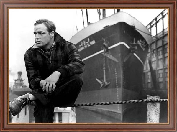 Постер Brando, Marlon (On The Waterfront) 5 с типом исполнения На холсте в раме в багетной раме 35-M719P-83