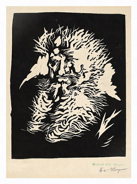 Постер Bärtiger Mann с типом исполнения На холсте в раме в багетной раме 221-03